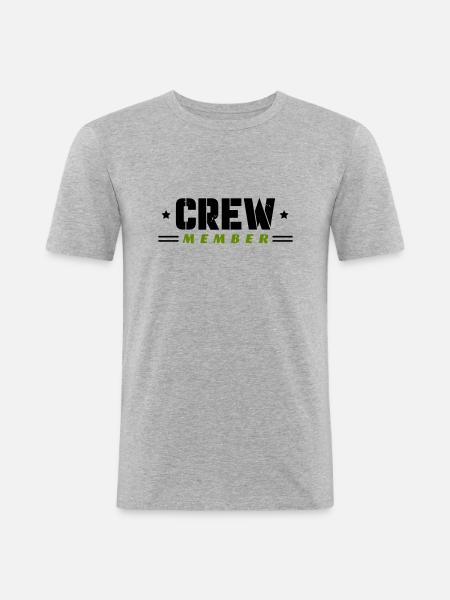 Crew Member - Men's Slim Fit T-Shirt - heather grey