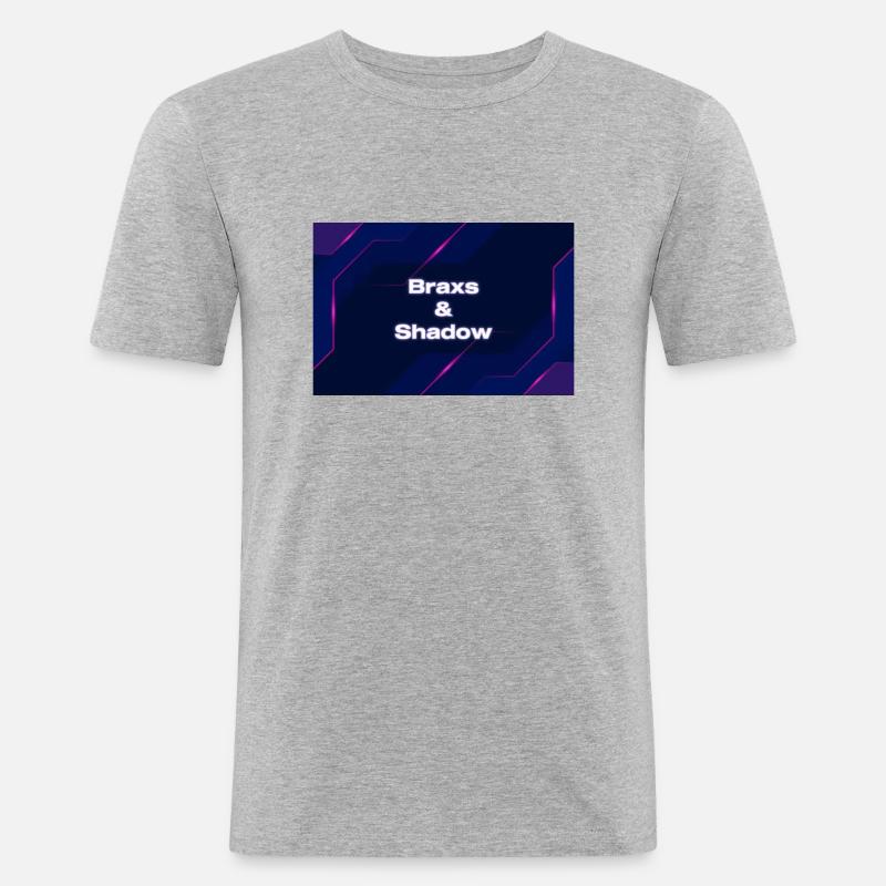 392b607b 1ed8 47e3 b063 dfa6220f34b5 - Männer Slim Fit T-Shirt - Grau meliert