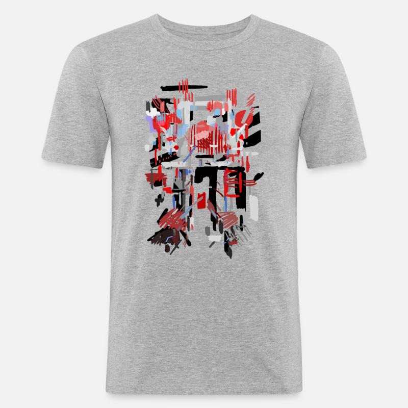 Architecture Pattern - Men's Slim Fit T-Shirt - heather grey