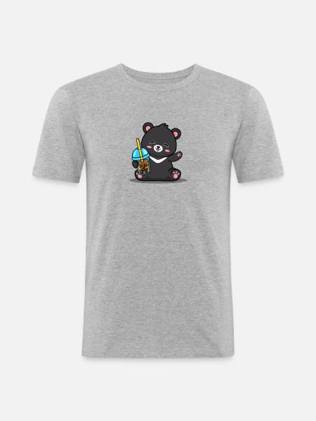 Taiwan - Men's Slim Fit T-Shirt - heather grey