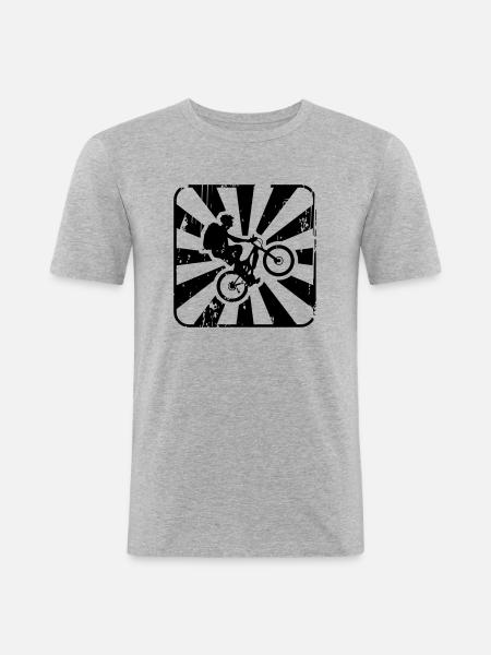 Bike - Men's Slim Fit T-Shirt - heather grey