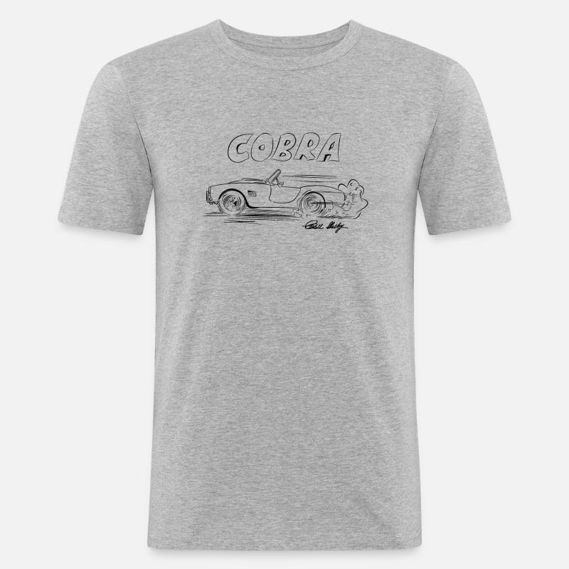 AC Cobra Comic Legend Gift - Men's Slim Fit T-Shirt - heather grey