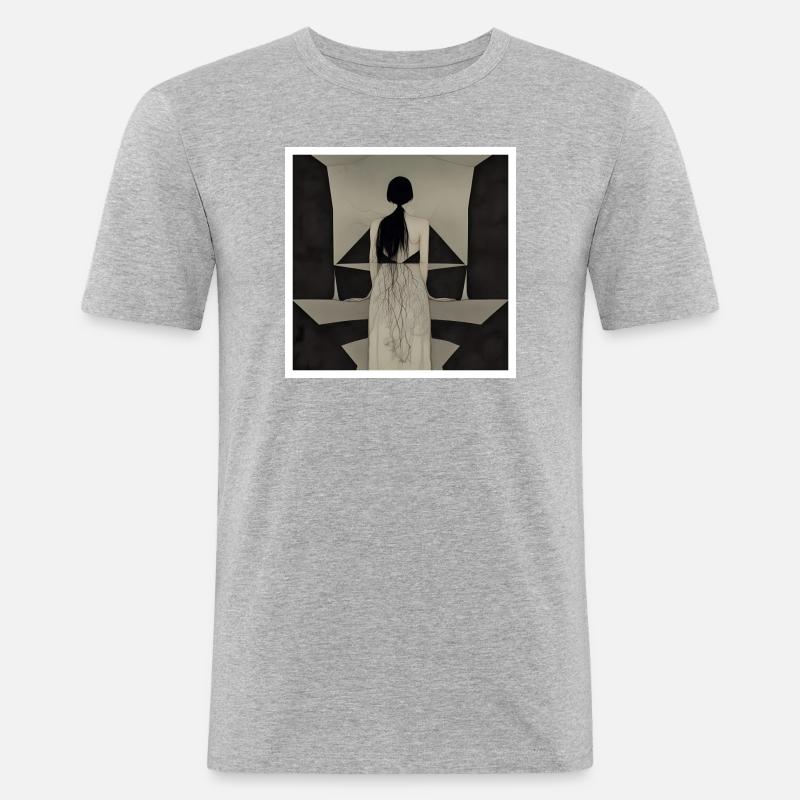 Source - Men's Slim Fit T-Shirt - heather grey