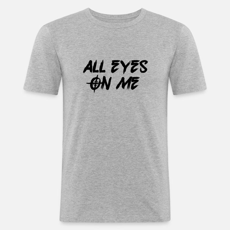 selbstbewusst Selbstbewußtsein - Männer Slim Fit T-Shirt - Grau meliert