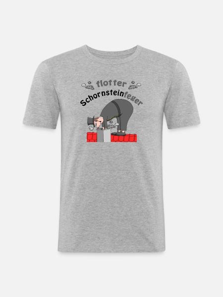 Chimney sweep good luck charm - Men's Slim Fit T-Shirt - heather grey
