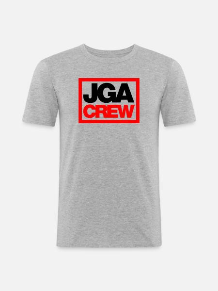 Bachelor Party Crew - Emblem - Men's Slim Fit T-Shirt - heather grey