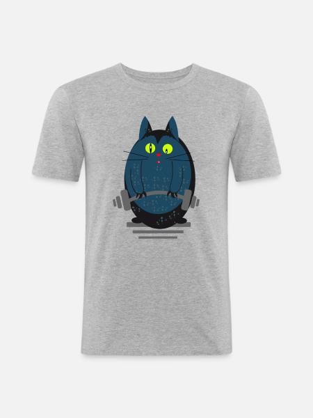 Katzenstark - Men's Slim Fit T-Shirt - heather grey