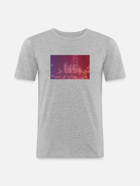 Modern Art Raindrops. Schönes Geschenk! - Männer Slim Fit T-Shirt - Grau meliert