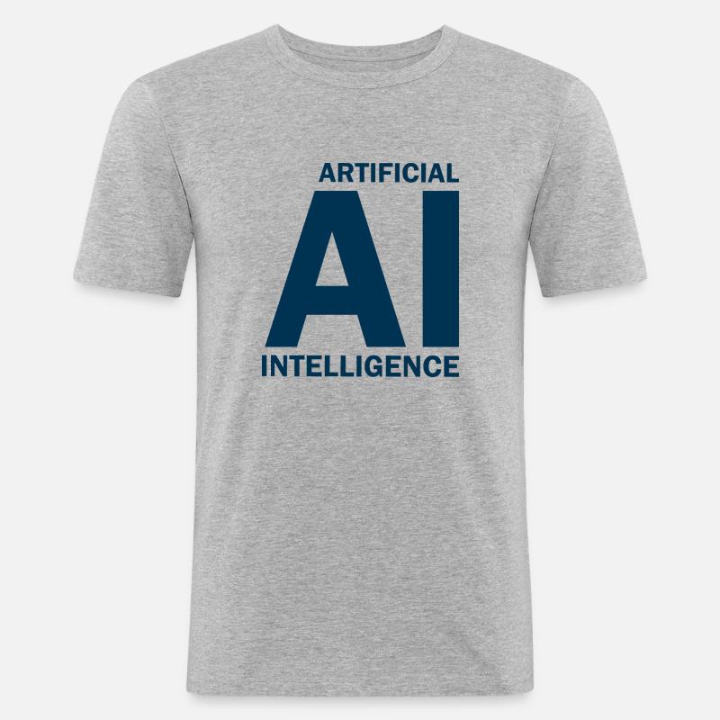 Artificial Intelligence - Artificial Intelligence - Men's Slim Fit T-Shirt - heather grey