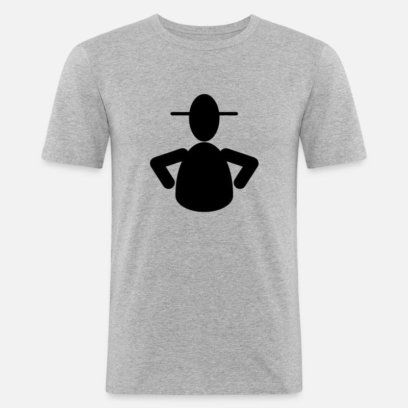 Sergeant - Männer Slim Fit T-Shirt - Grau meliert