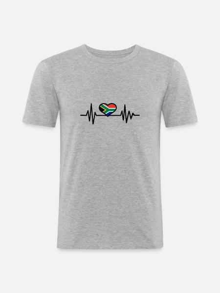 South Africa - Men's Slim Fit T-Shirt - heather grey