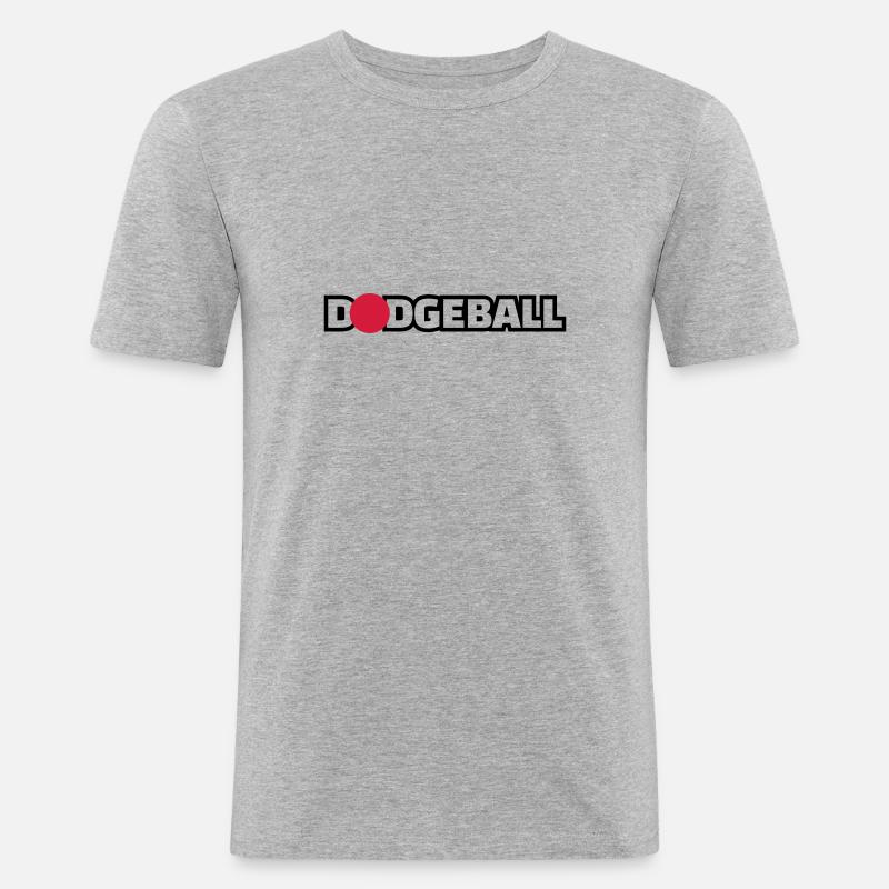 Dodgeball - T-shirt près du corps Homme - gris chiné