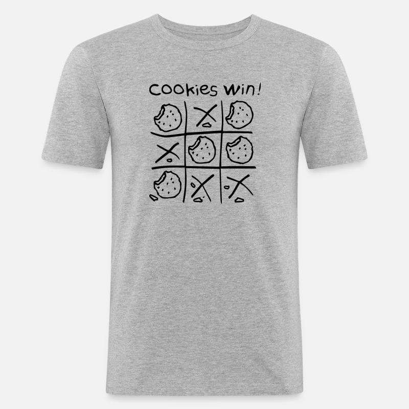 boardgame chess backgammon game night - Männer Slim Fit T-Shirt - Grau meliert