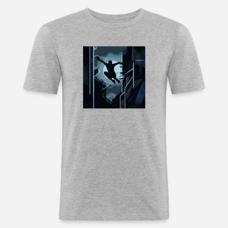 Vector mug - Men's Slim Fit T-Shirt - heather grey