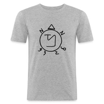 Supernatural Angel Ban - Men's Slim Fit T-Shirt - heather grey - Front - Nik (191cm)