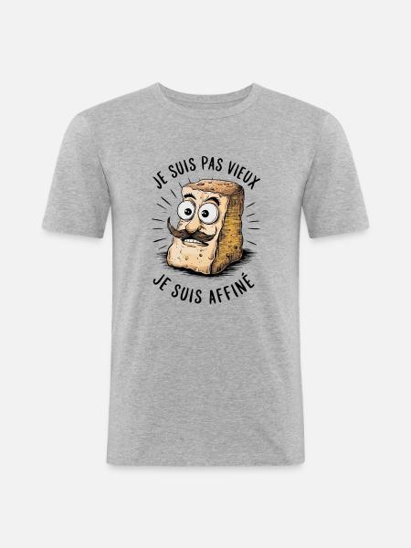 I'm not old, I'm refined - Men's Slim Fit T-Shirt - heather grey