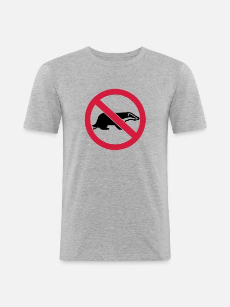 Badger - Men's Slim Fit T-Shirt - heather grey