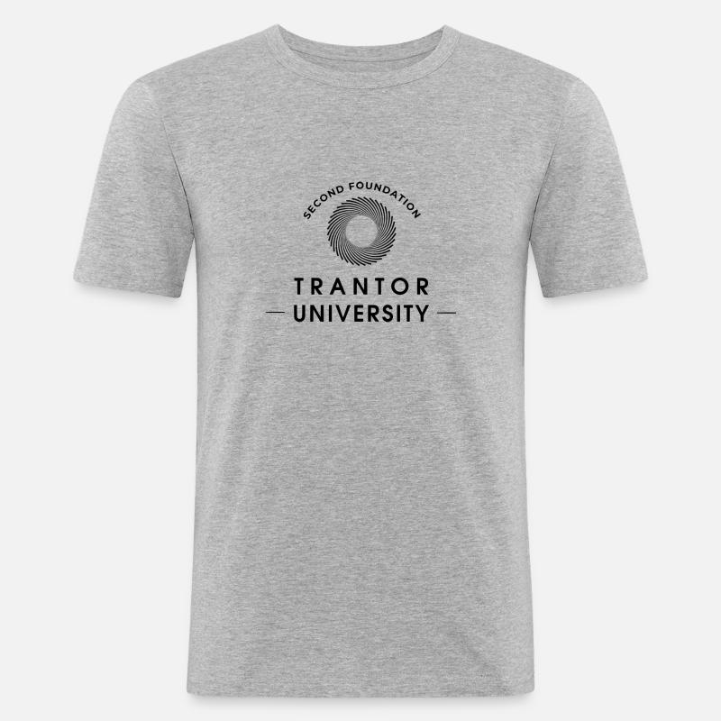 Stiftung Trantor University - Männer Slim Fit T-Shirt - Grau meliert