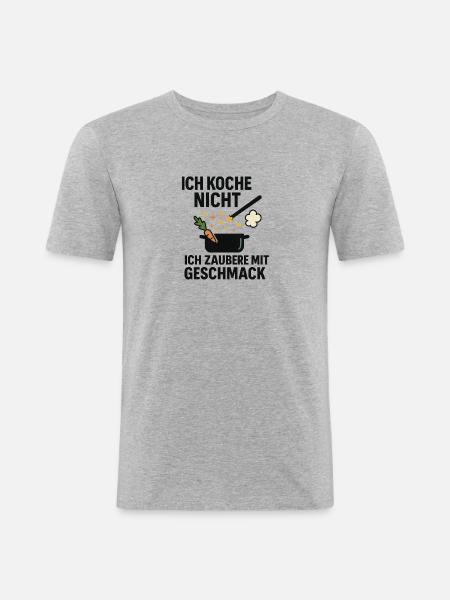 93686E13 8334 4A4D BD72 22EADCDFFA25 - Männer Slim Fit T-Shirt - Grau meliert