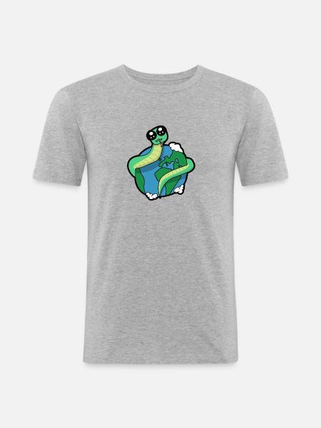 Jormungand Ouroboros - Men's Slim Fit T-Shirt - heather grey