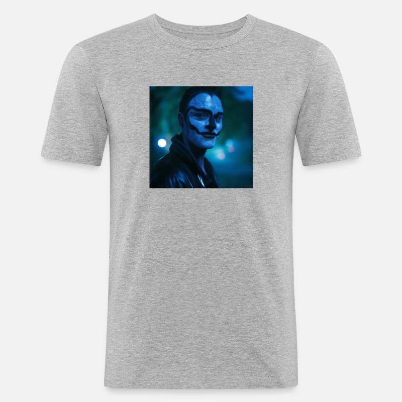 Freak creativo y eficiente - Camiseta ajustada hombre - gris jaspeado