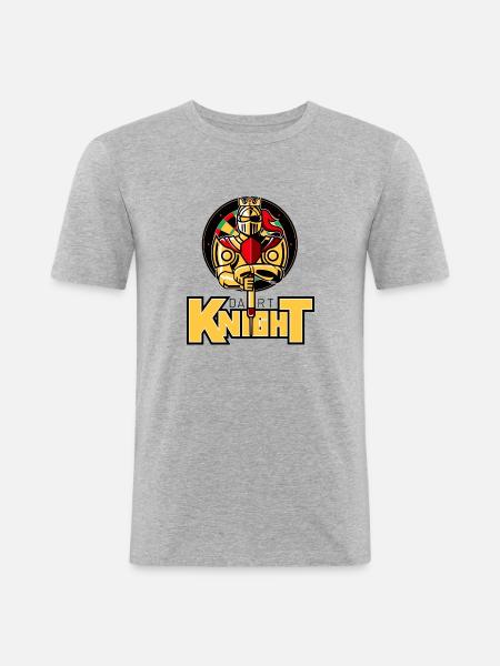 the dart Knight - Men's Slim Fit T-Shirt - heather grey