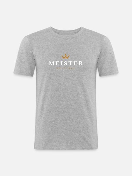 Master Original Family Logo - Men's Slim Fit T-Shirt - heather grey