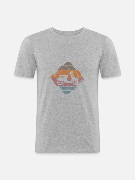 Moped - Men's Slim Fit T-Shirt - heather grey