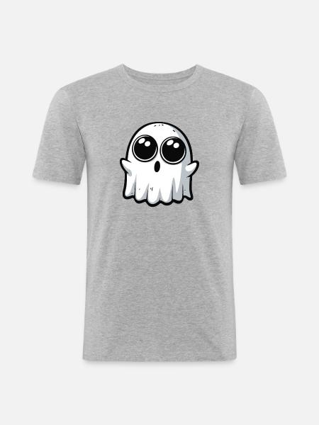 Bébé fantôme - T-shirt près du corps Homme - gris chiné
