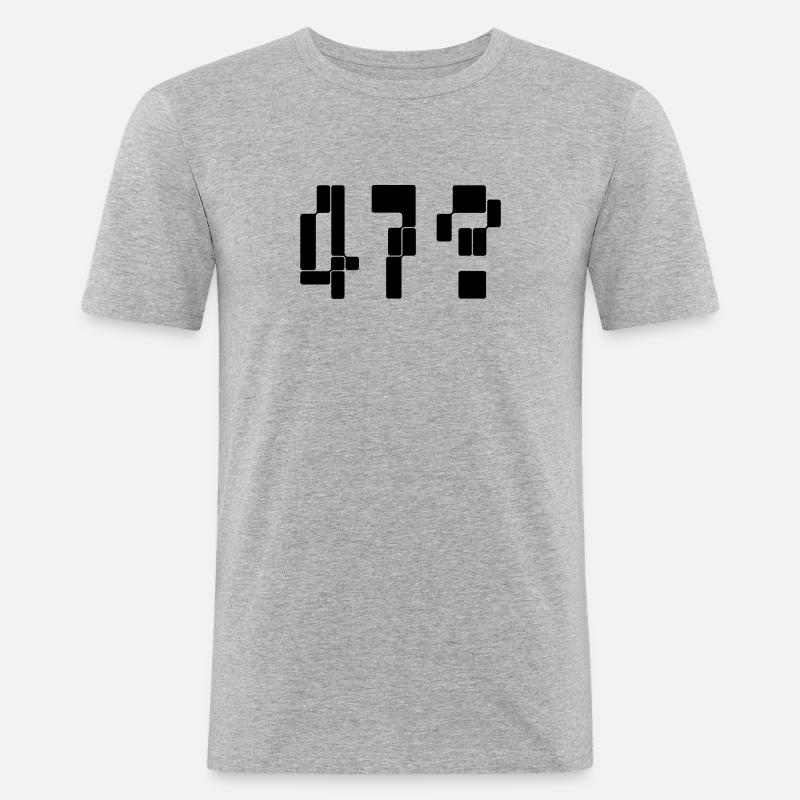 Element 6 / 47 - Männer Slim Fit T-Shirt - Grau meliert