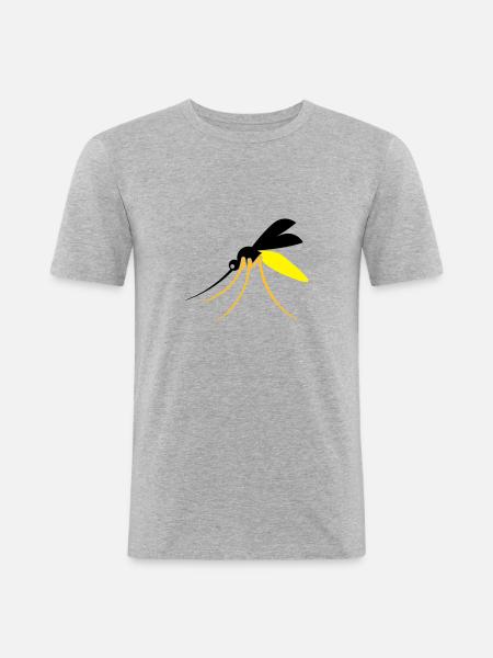 Mosquito - Men's Slim Fit T-Shirt - heather grey