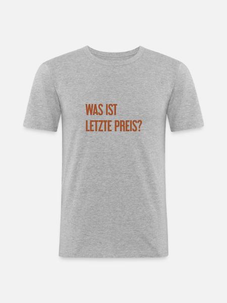 What is last price? - Men's Slim Fit T-Shirt - heather grey