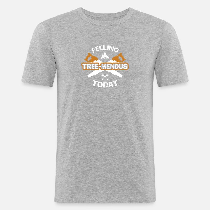 Feeling Tree Mendus Today - Men's Slim Fit T-Shirt - heather grey