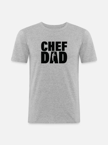 Emploi - Chefvater - T-shirt près du corps Homme - gris chiné