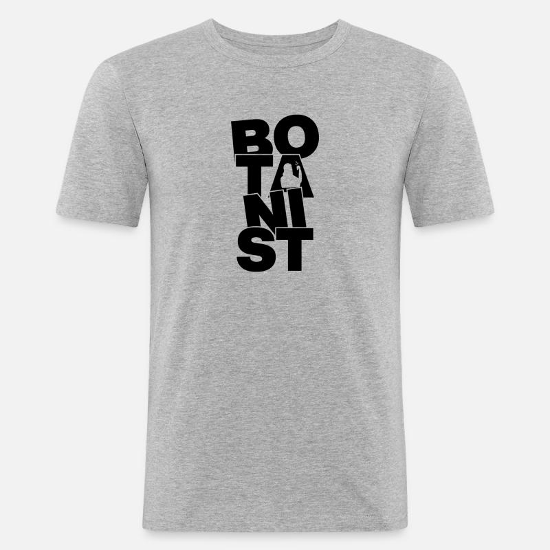 Botanik Beruf Arbeit - Botaniker - Männer Slim Fit T-Shirt - Grau meliert