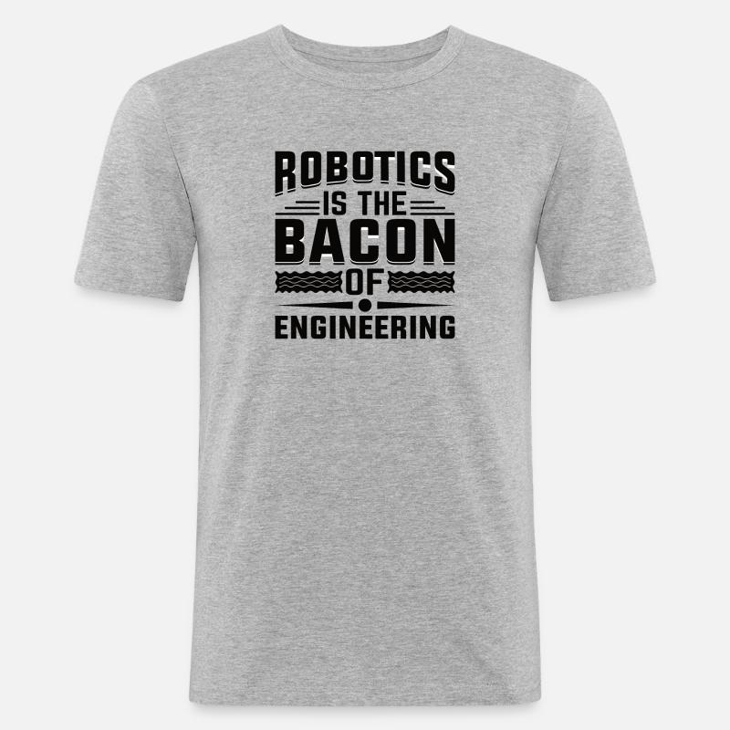 Robot Programmer Automation Technician - Men's Slim Fit T-Shirt - heather grey