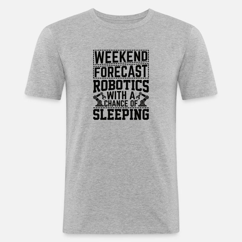 Robot Programmer Automation Technician - Men's Slim Fit T-Shirt - heather grey