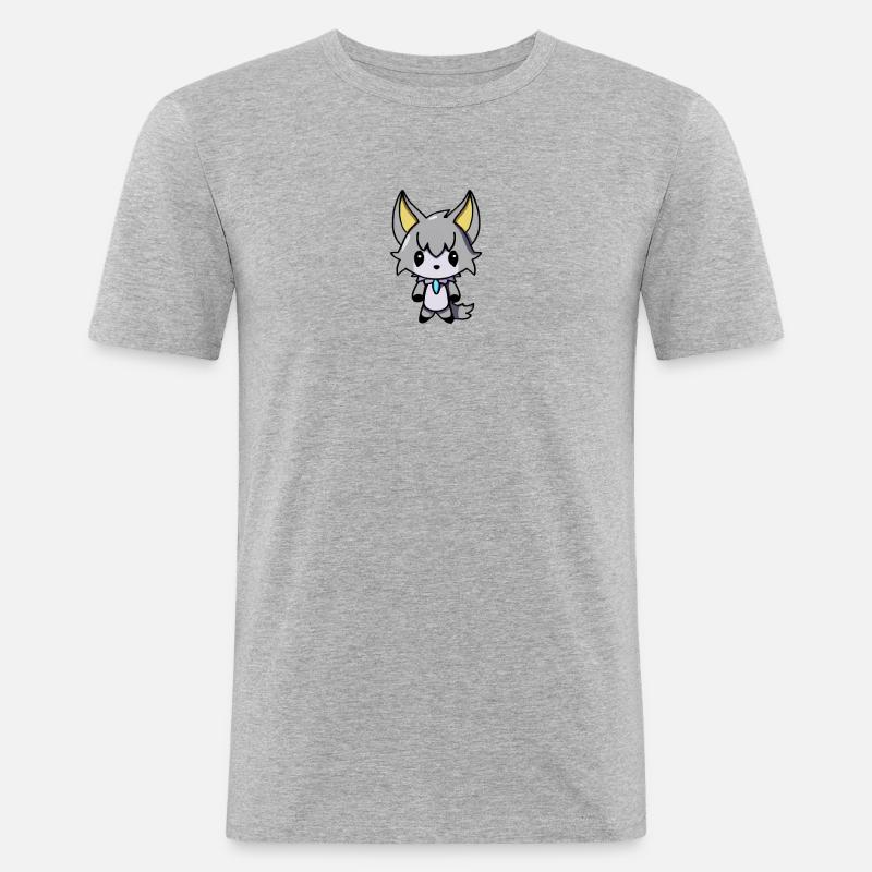 Wolfhound Vampire Emo - Men's Slim Fit T-Shirt - heather grey