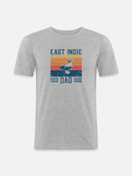 Entendad - Vintage East Indie - Men's Slim Fit T-Shirt - heather grey