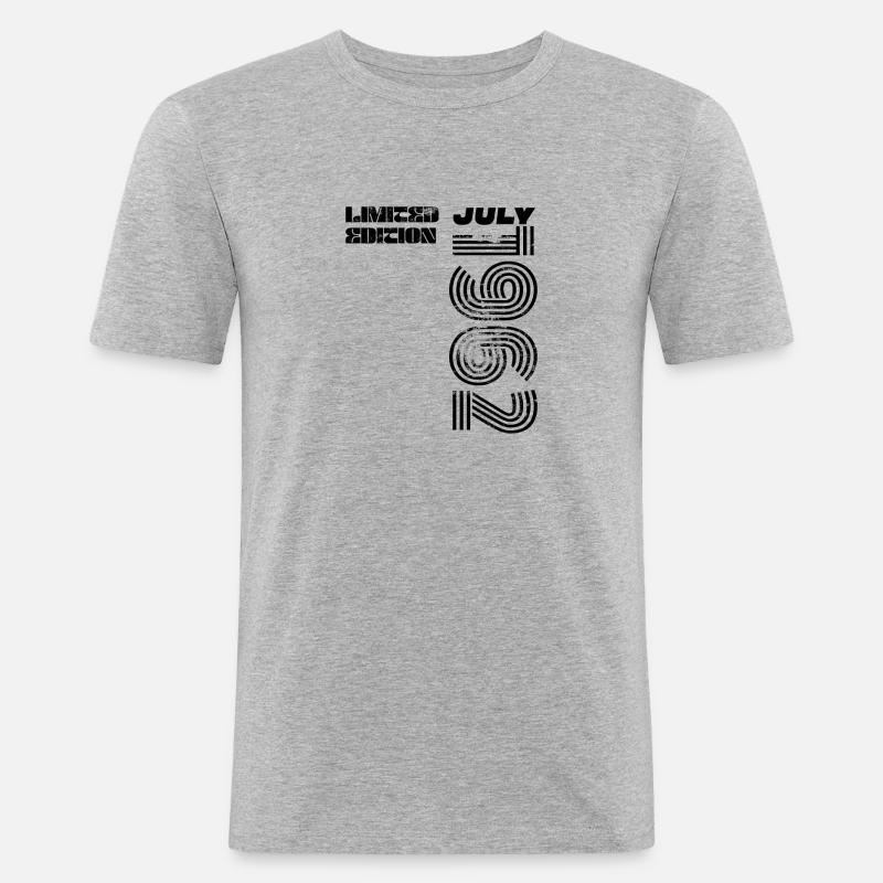 1962 - Männer Slim Fit T-Shirt - Grau meliert