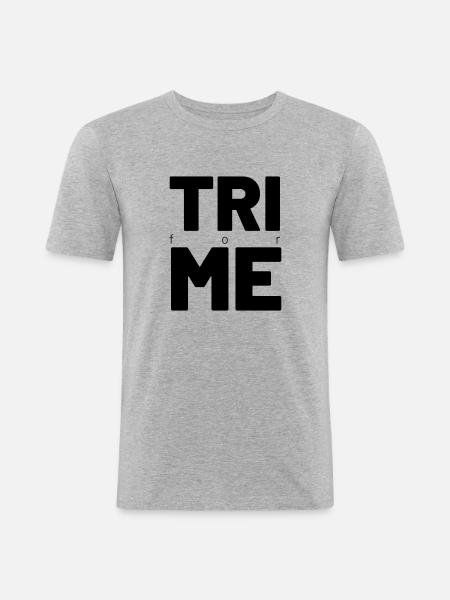 TRI for ME - Men's Slim Fit T-Shirt - heather grey