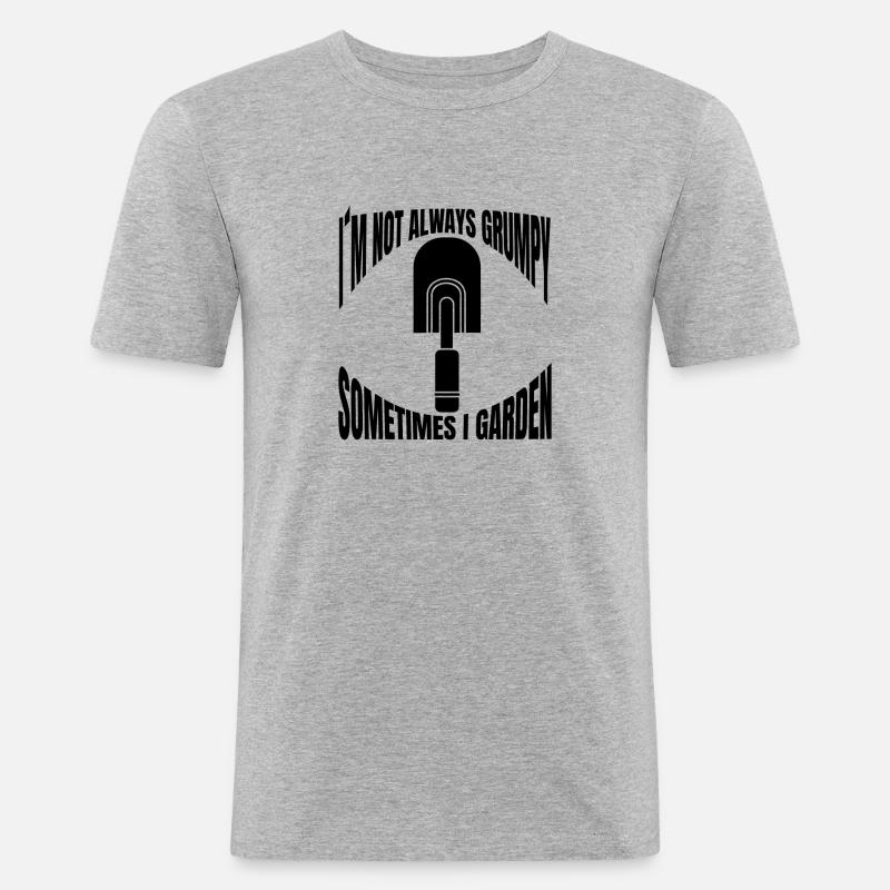 Garten Geschenk Gärtner Hobbygärtner Obstgarten - Männer Slim Fit T-Shirt - Grau meliert