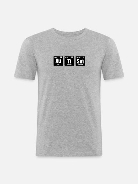 Autism Autism - Men's Slim Fit T-Shirt - heather grey