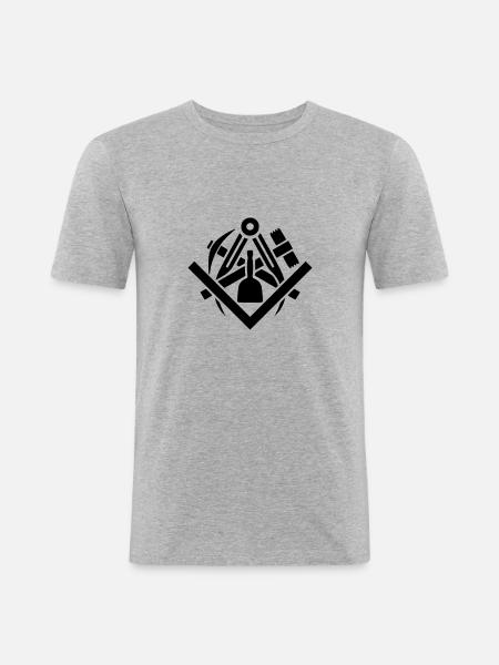 Steinmetz - guild mark - Men's Slim Fit T-Shirt - heather grey