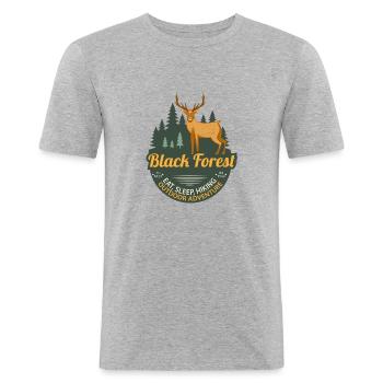 Outdoor Adventure - Men's Slim Fit T-Shirt - heather grey - Front - Nik (191cm)