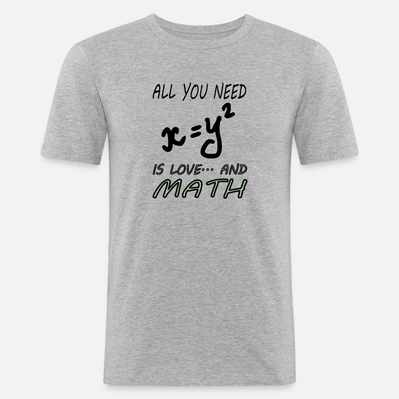 Mathematics Mathematicians Study Math Gift - Men's Slim Fit T-Shirt - heather grey