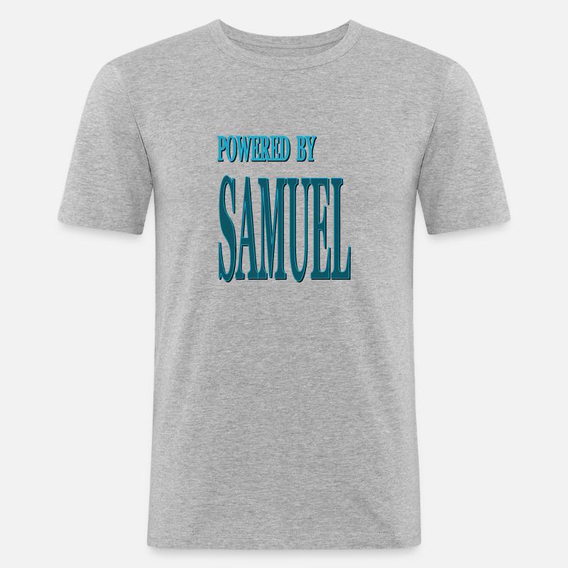 My name is Samuel I am Samuel King Gift Idea - Men's Slim Fit T-Shirt - heather grey