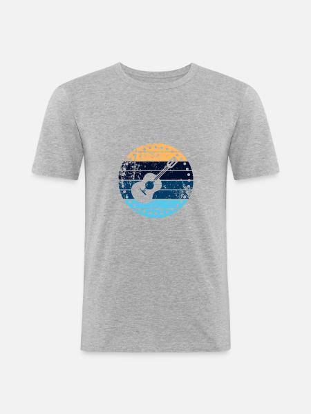 Ukulele - Men's Slim Fit T-Shirt - heather grey