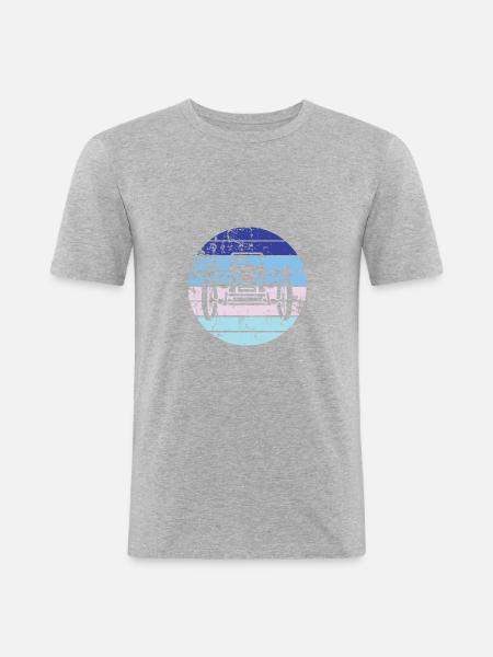 car - Men's Slim Fit T-Shirt - heather grey