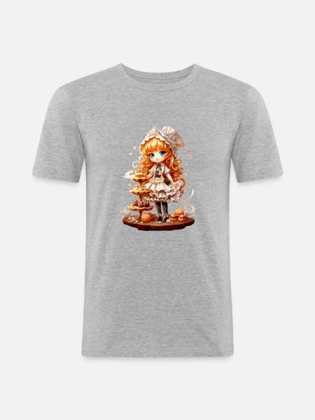 Dollie Baker - Men's Slim Fit T-Shirt - heather grey